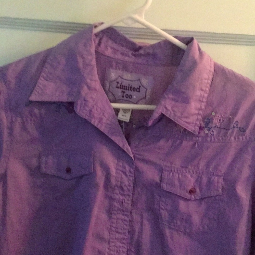 NWOT Limited Too Lavender Blouse